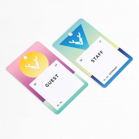 Exquisite Staff Card for Visiting Registration