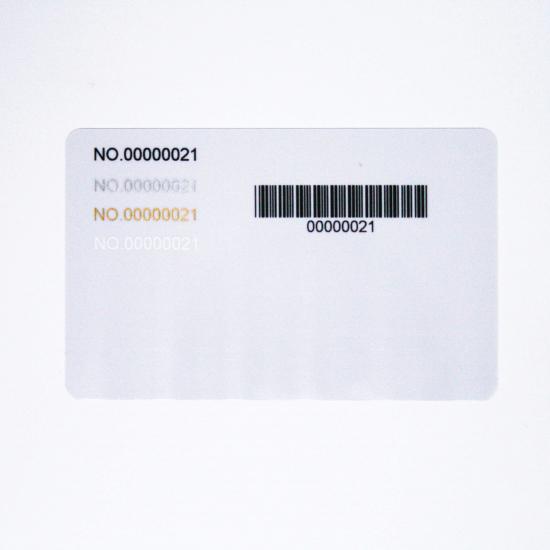 Inkjet printing credit card with cvv numbers